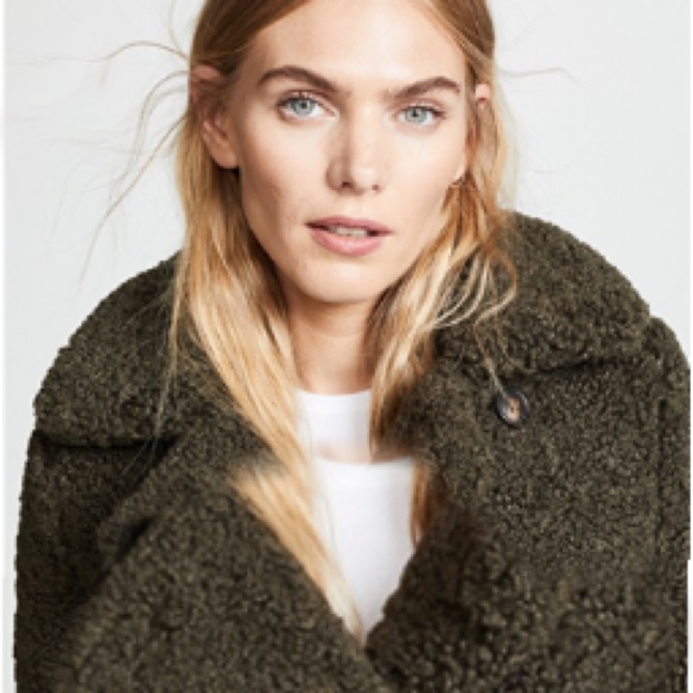 Longline TEDDY COAT Trench Fur JACKET Sherpa  NEW - Picture 4 of 4